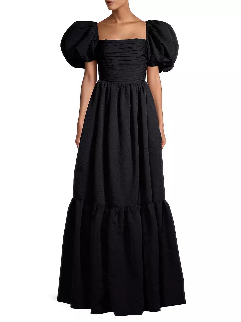 Medeline Puff-Sleeve Maxi Dress Product Image