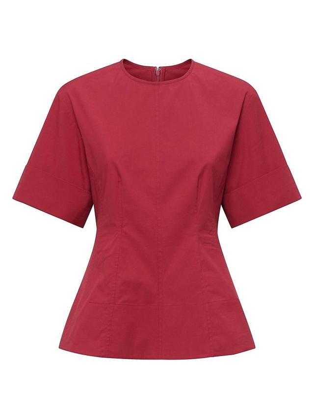 Womens Clare Crewneck Short Sleeve Fit and Flare Top Product Image