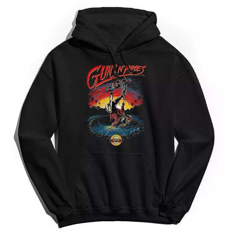 Mens Guns n Roses Skate Skeleton Hoodie Product Image