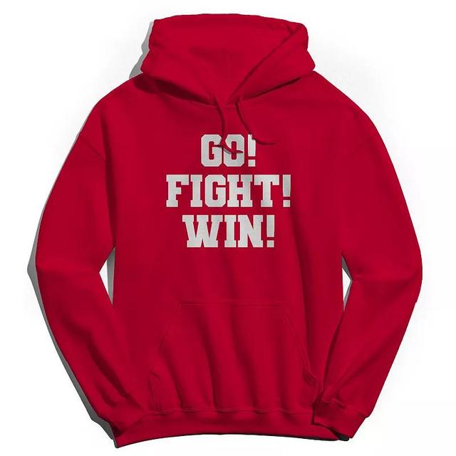 Adult Go Fight Win Graphic Hoodie, Mens Product Image