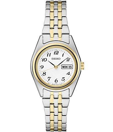 Seiko Womens Essential Quartz Analog Two Tone Stainless Steel Bracelet Watch Product Image