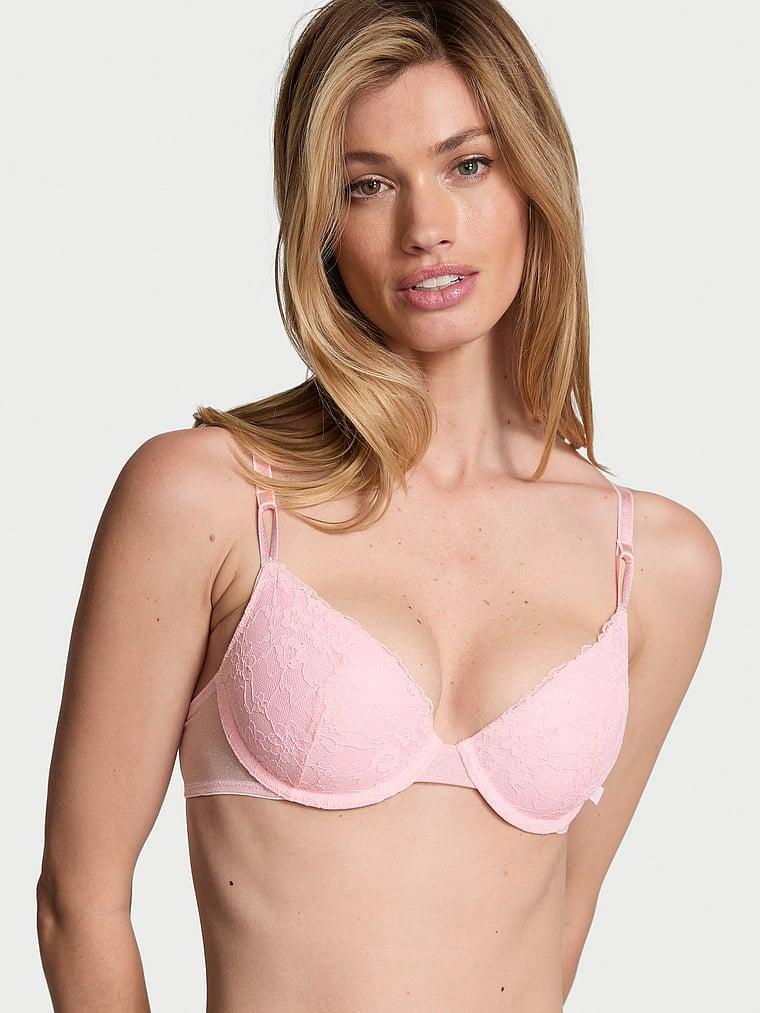 Sexy Tee Sequin Posey Lace Lightly Lined Demi Bra Product Image