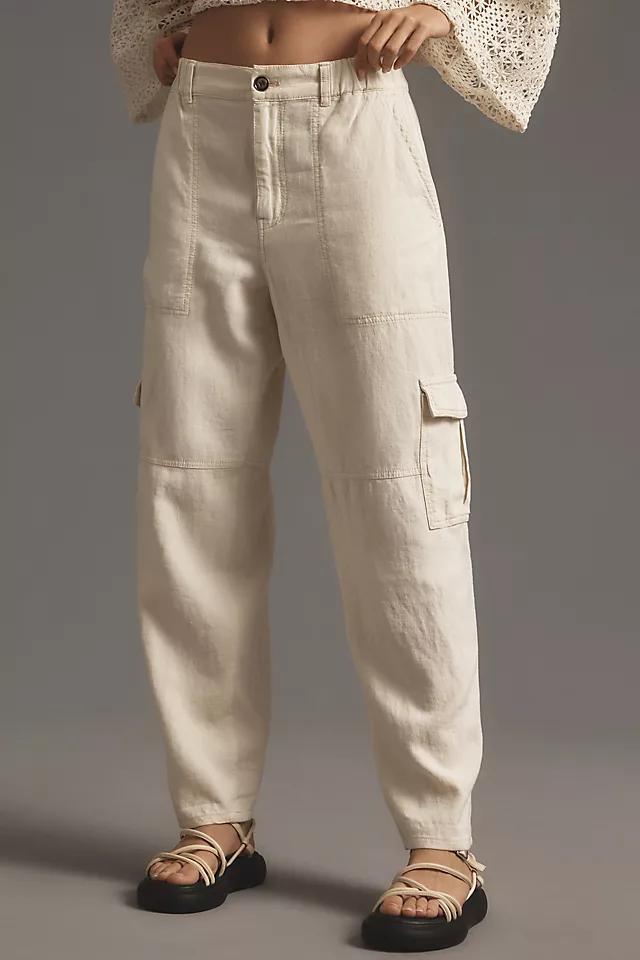 Pilcro Slim Linen Beach Cargo Pants Product Image