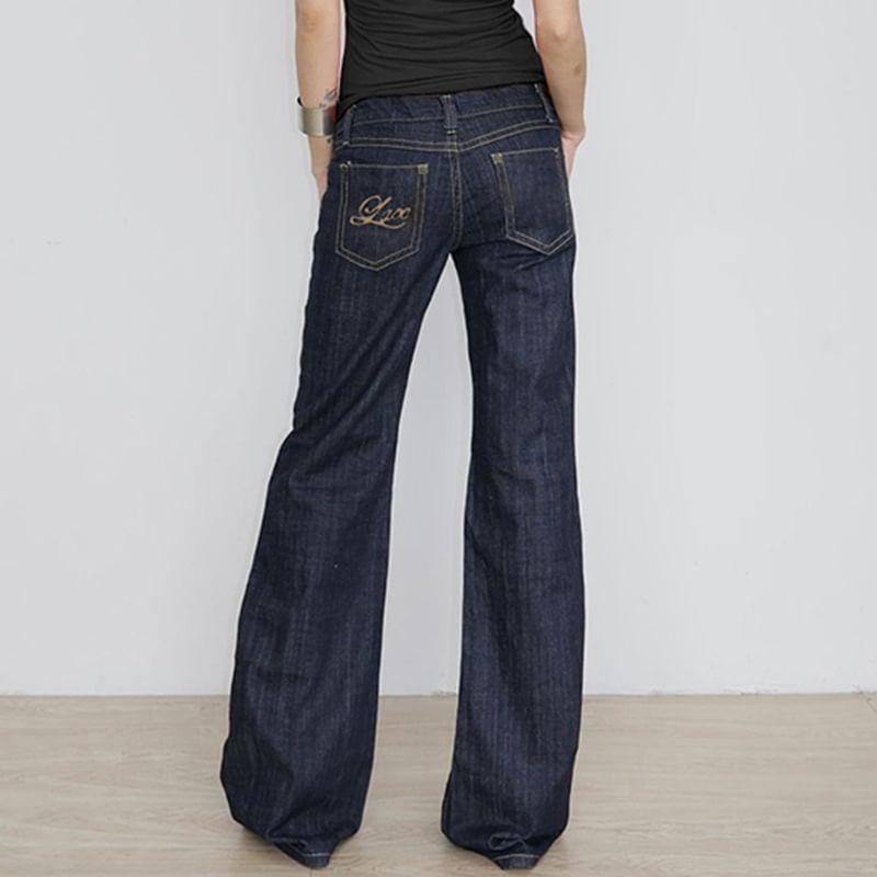 Low Rise Flared Jeans Product Image