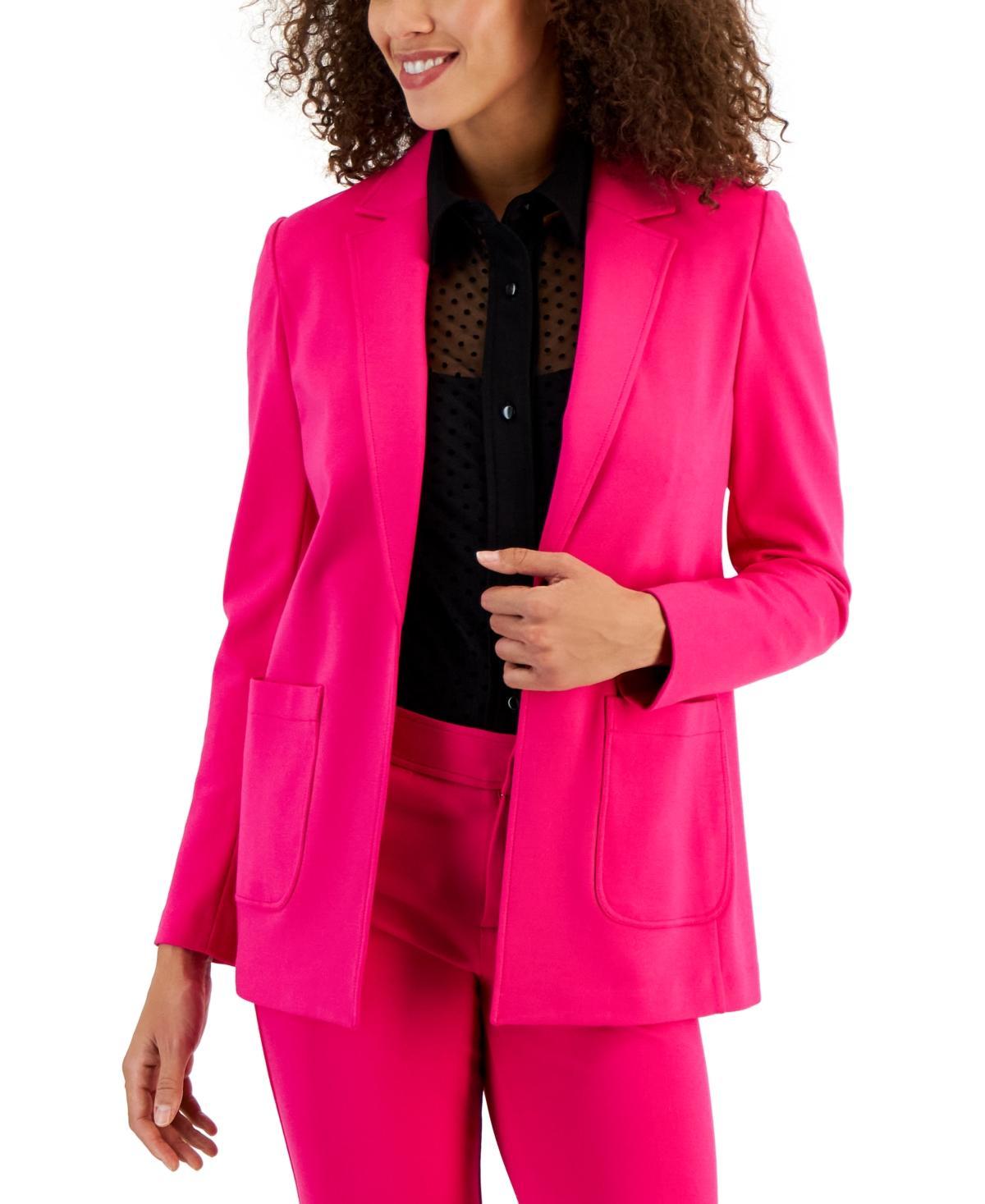 Anne Klein Womens Compression Notched Collar Blazer Product Image