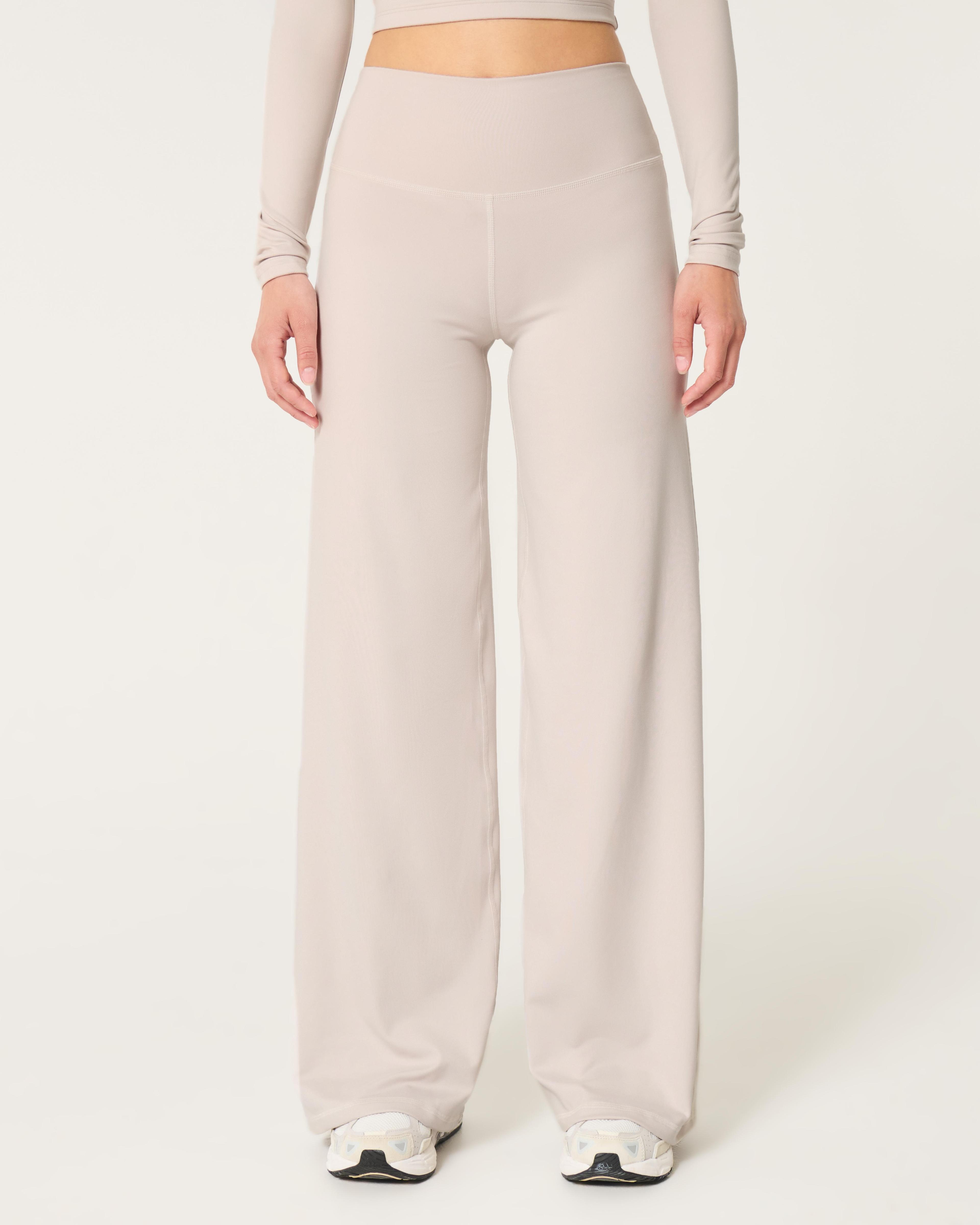 Gilly Hicks Active Recharge Wide-Leg Foldover Waist Pants Product Image