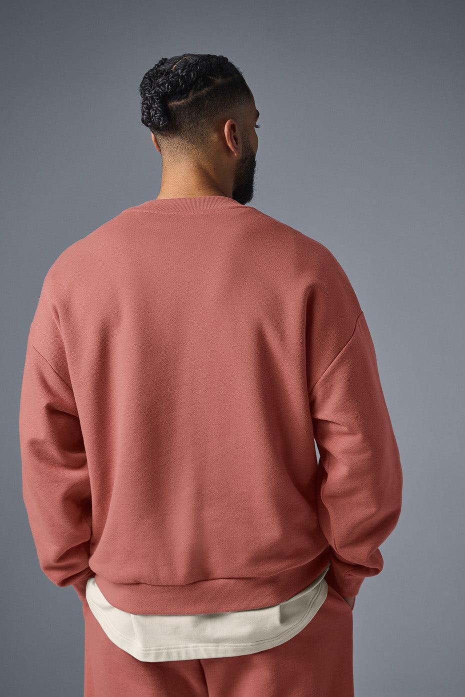 Accolade Crew Neck Pullover - Soft Terracotta Male Product Image