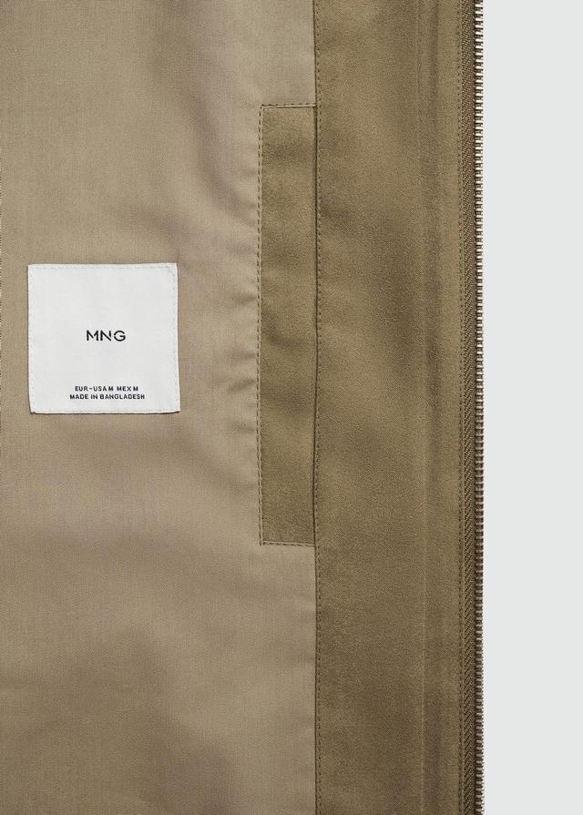 MANGO MAN - Suede-effect bomber jacket khakiMen Product Image
