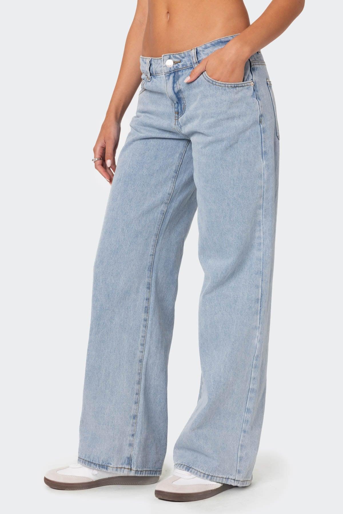 Raelynn Washed Low Rise Jeans Product Image