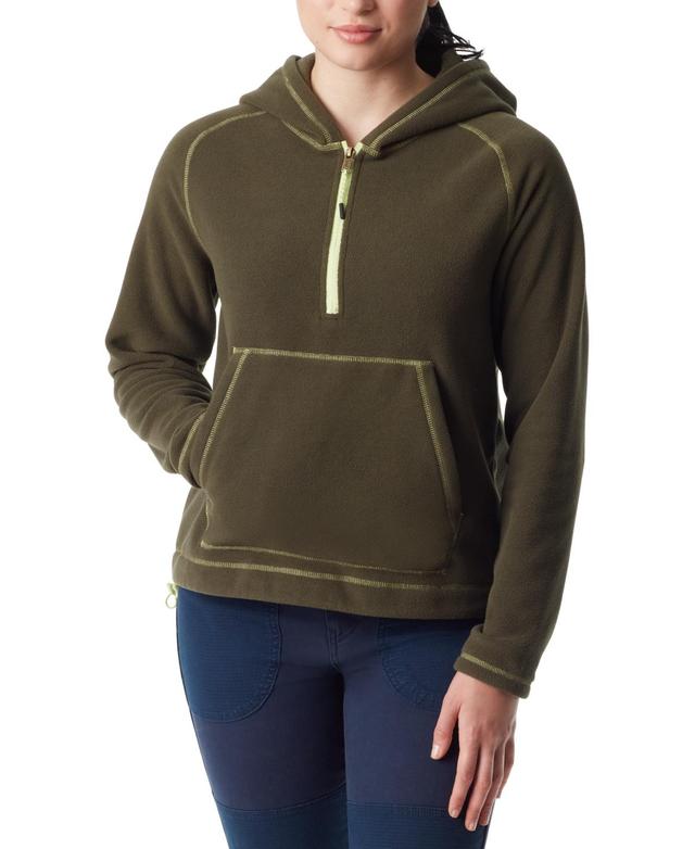 Bass Outdoor Womens Quarter-Zip Long-Sleeve Hoodie Product Image