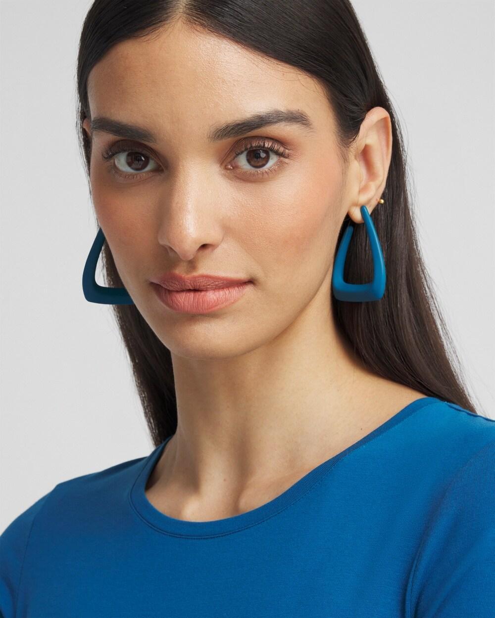 No Droop™ Blue Coated Hoops Product Image