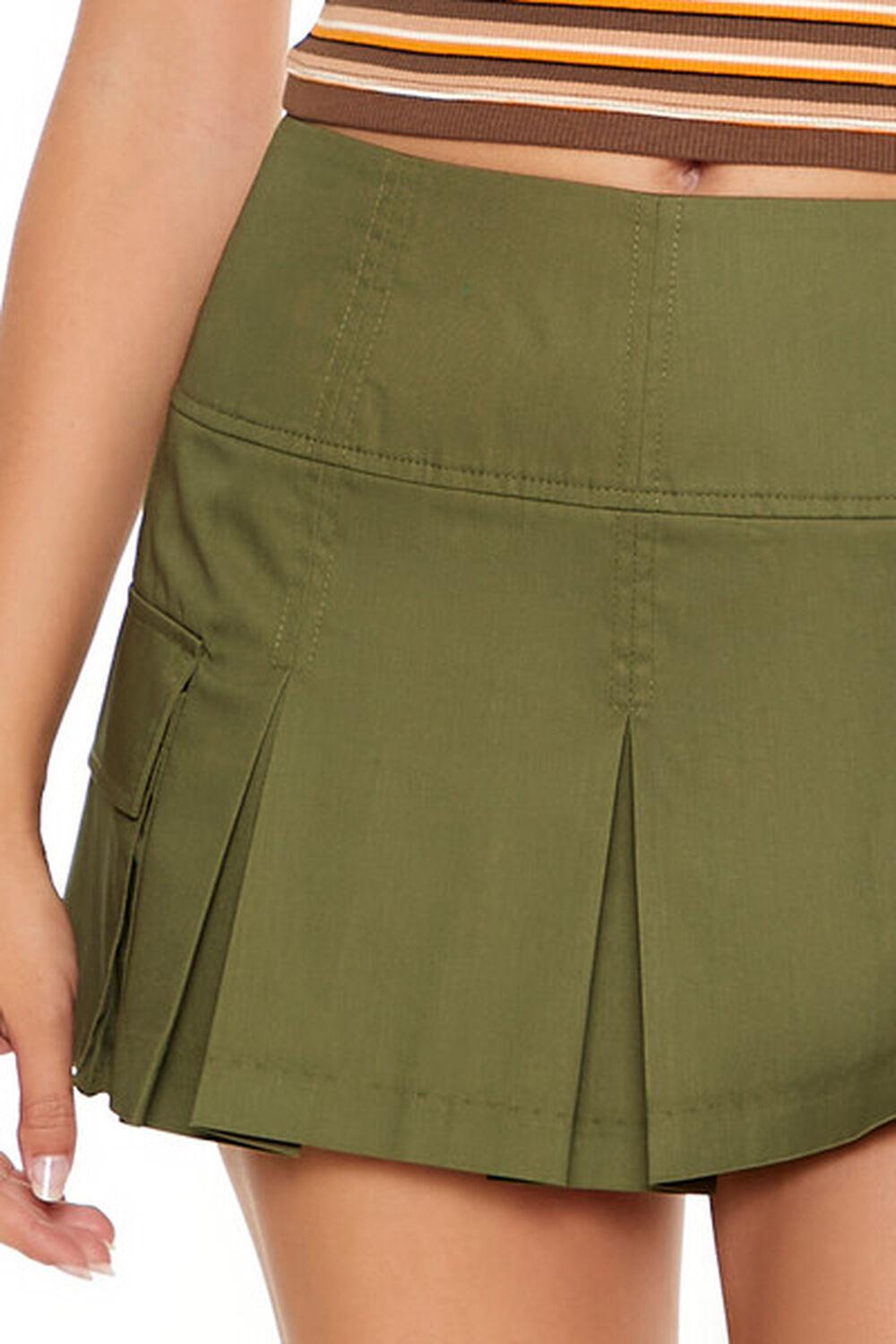 Pleated Cargo Mini Skirt | Forever 21 Product Image