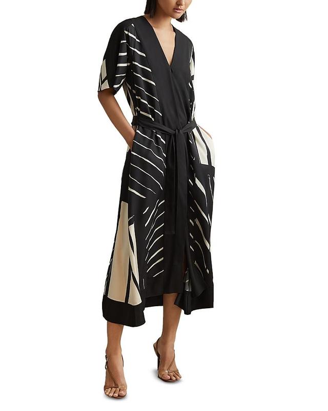 Reiss Cami Stripe Print Dress Product Image