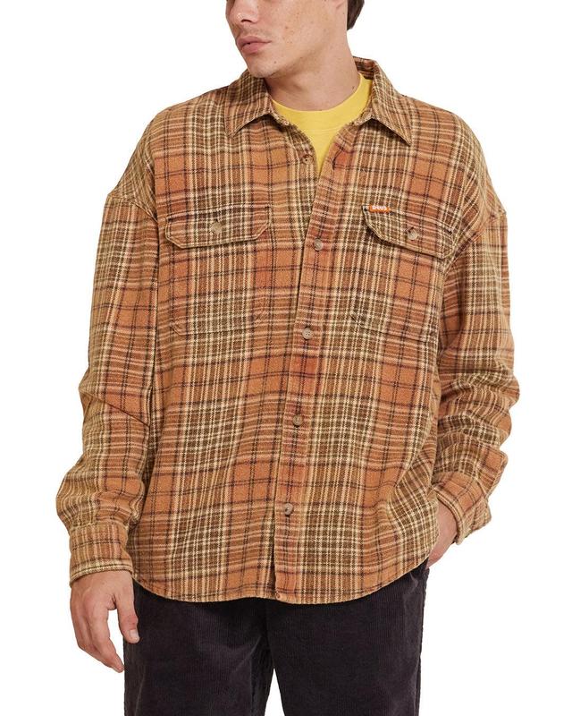 Vacay Check Shirt - Orange Check Product Image