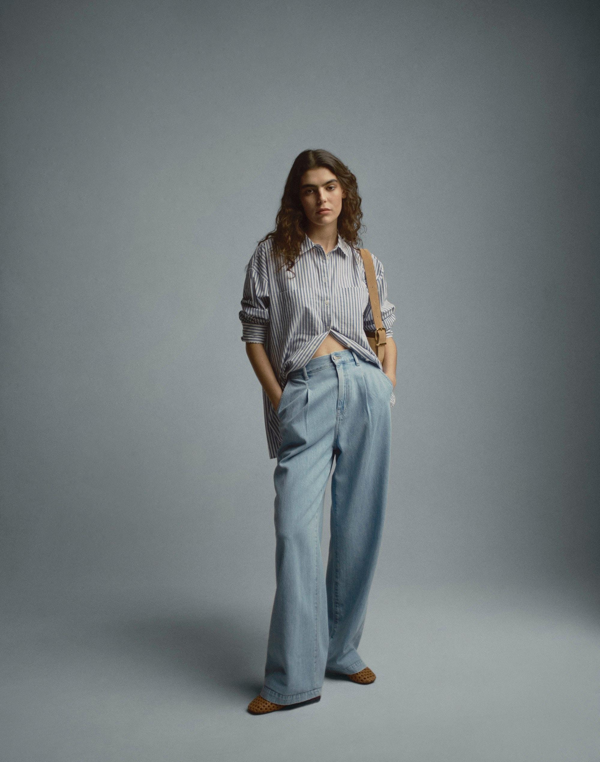 The Harlow Wide-Leg Jean in Benicia Wash: Airy Denim Edition Product Image