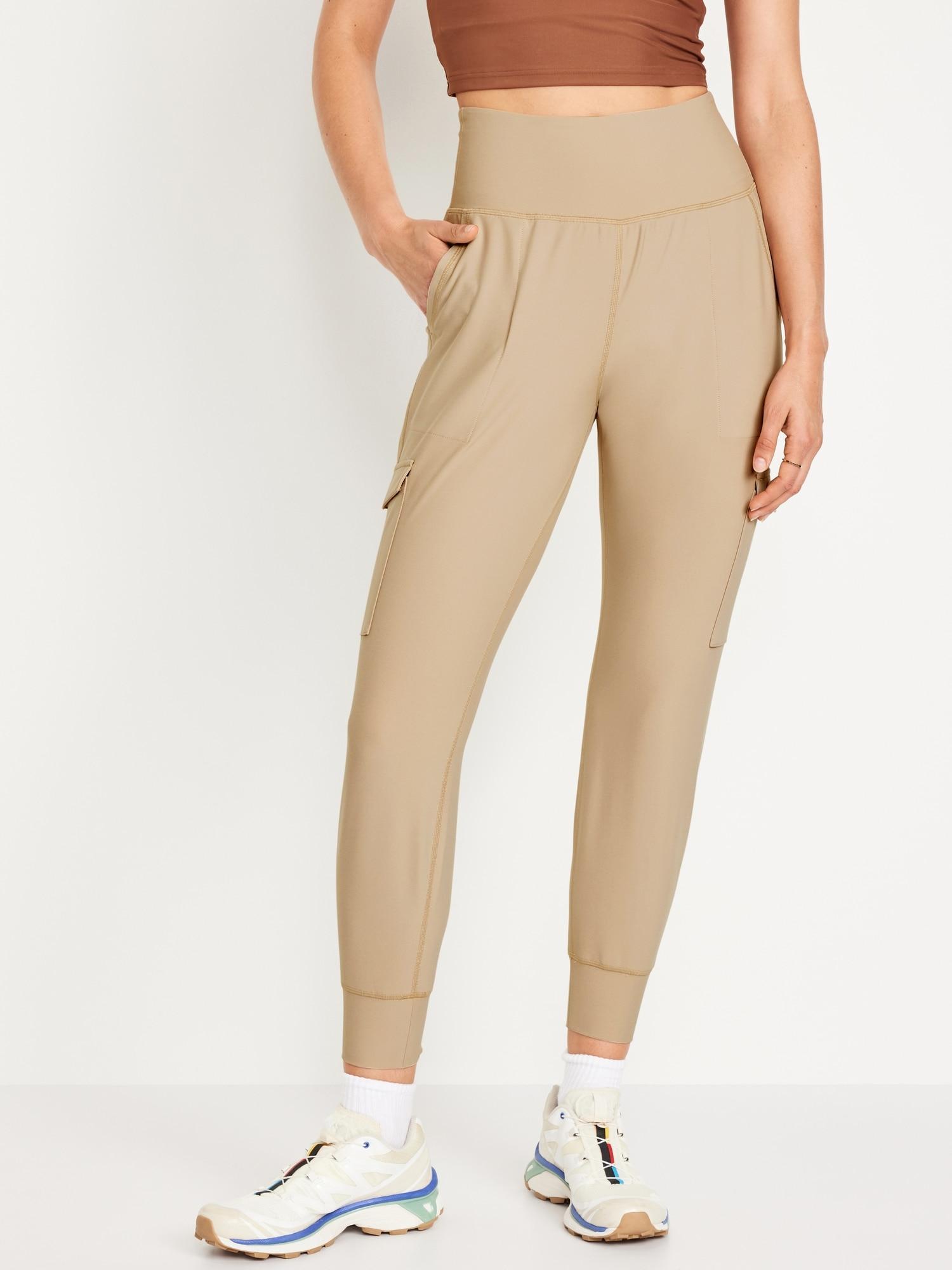 High-Waisted PowerSoft Cargo Joggers for Women Product Image