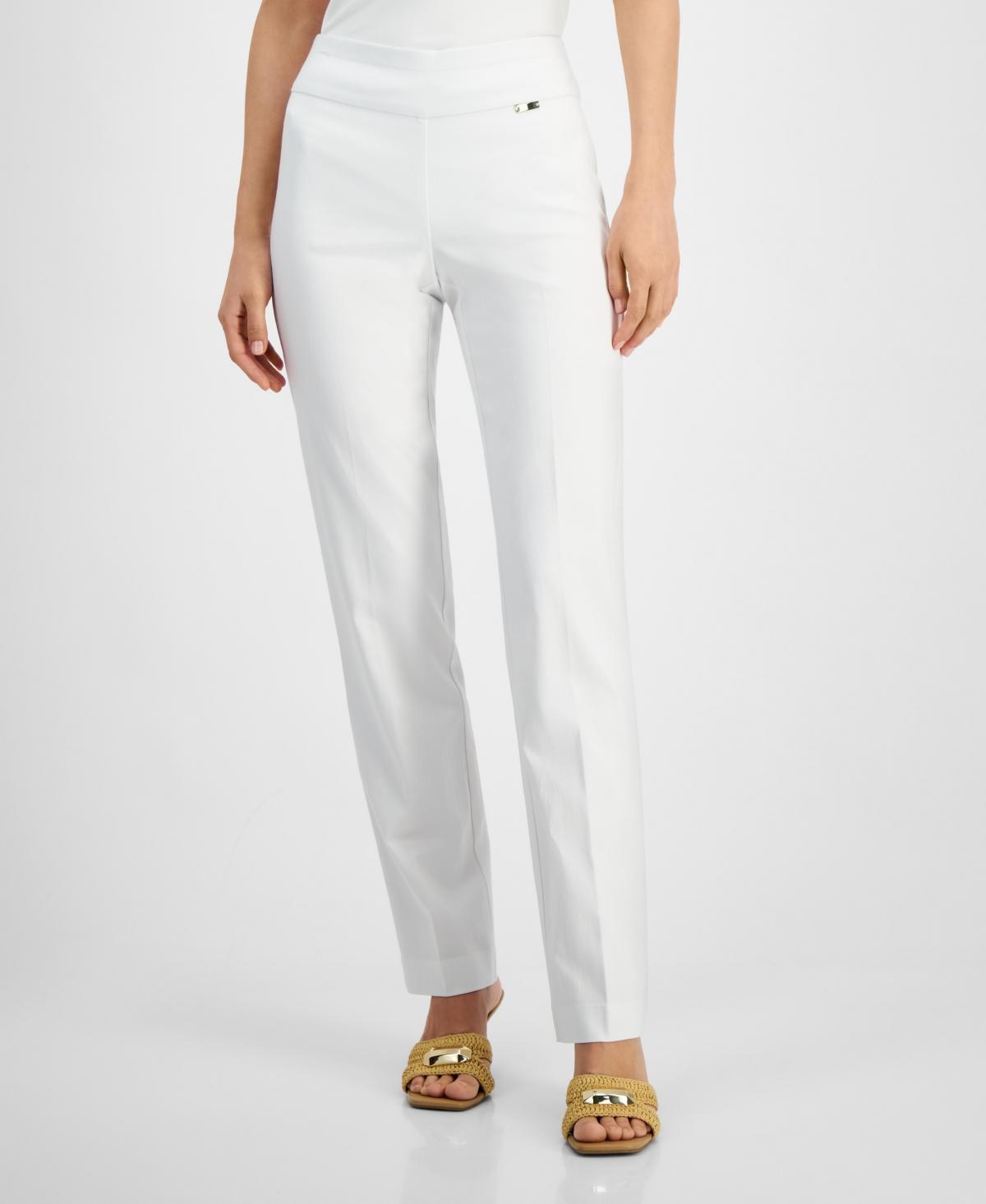 I.n.c. International Concepts Womens Tummy-Control Pull-On Straight-Leg Pants, Created for Macys Product Image