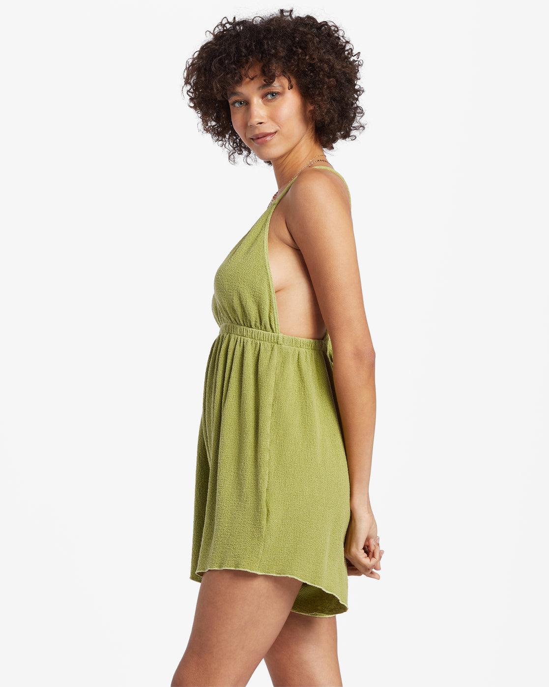 On Vacay Romper Cover Up - Palm Green Female Product Image