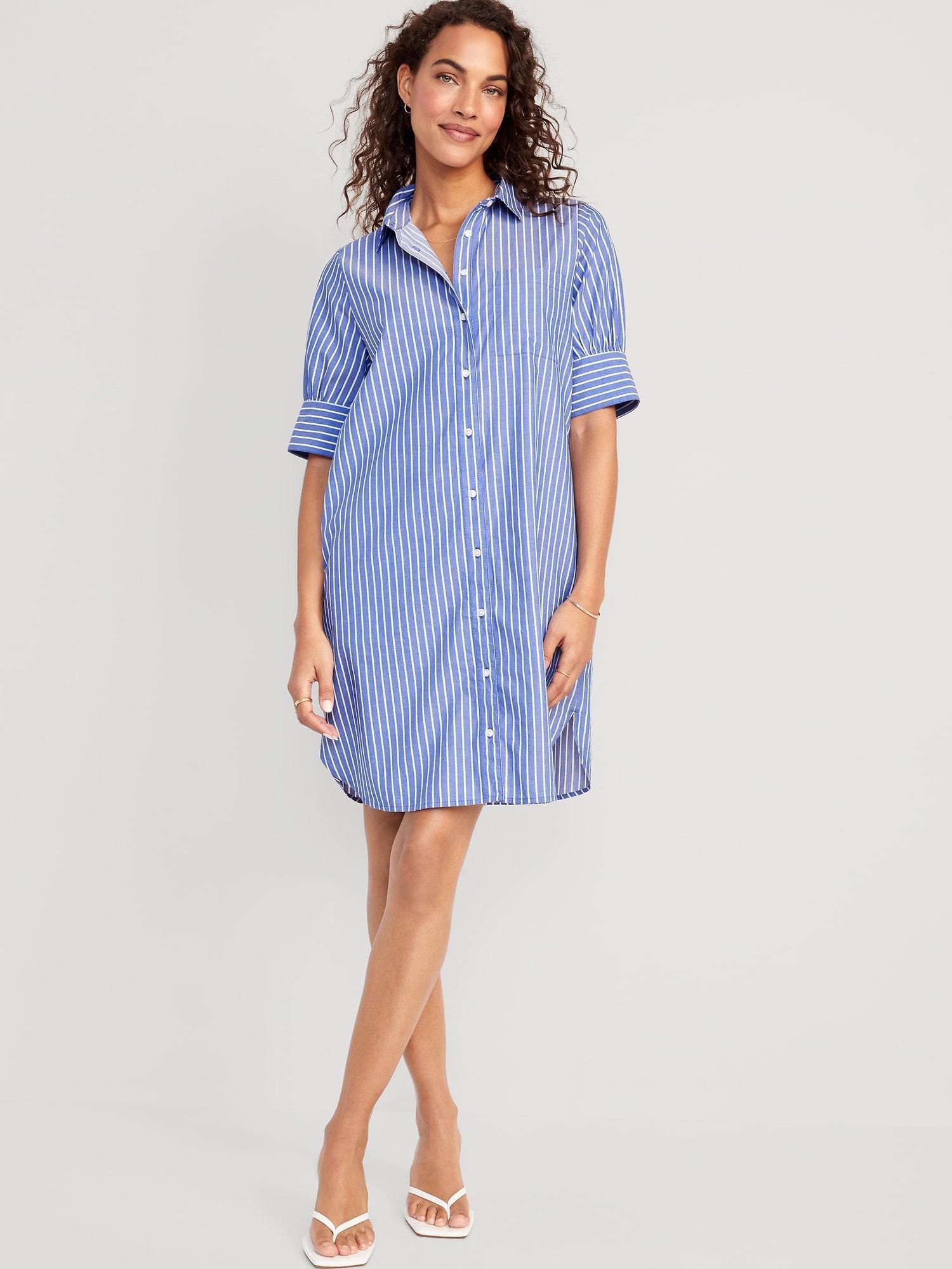 Short-Sleeve Shirt Dress for Women product image