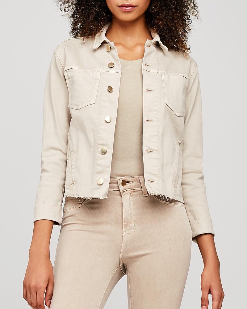 L'AGENCE Janelle Slim Jacket in White. Product Image