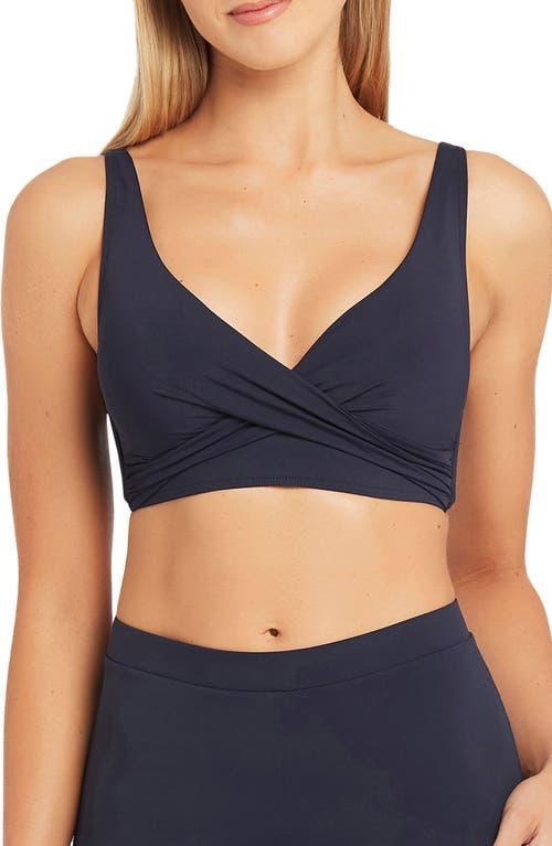 Sea Level Cross Front Multifit Bikini Top Product Image