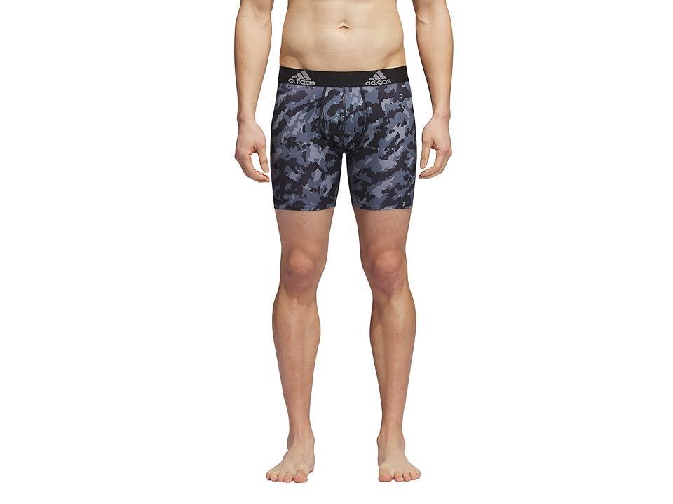 adidas Performance Boxer Brief Underwear 1-Pack (Elements Camo Black/OnixOnix Grey) Men's Underwear Product Image