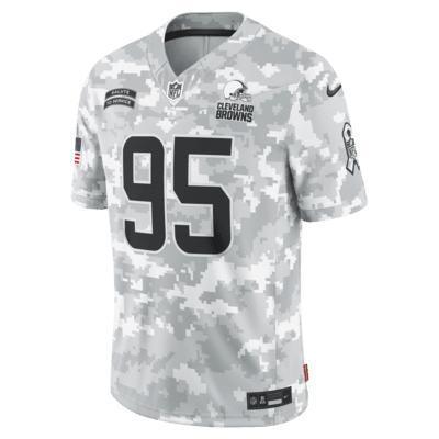 Mens Nike Myles Garrett Arctic Camo Cleveland Browns 2024 Salute to Service Limited Jersey Product Image