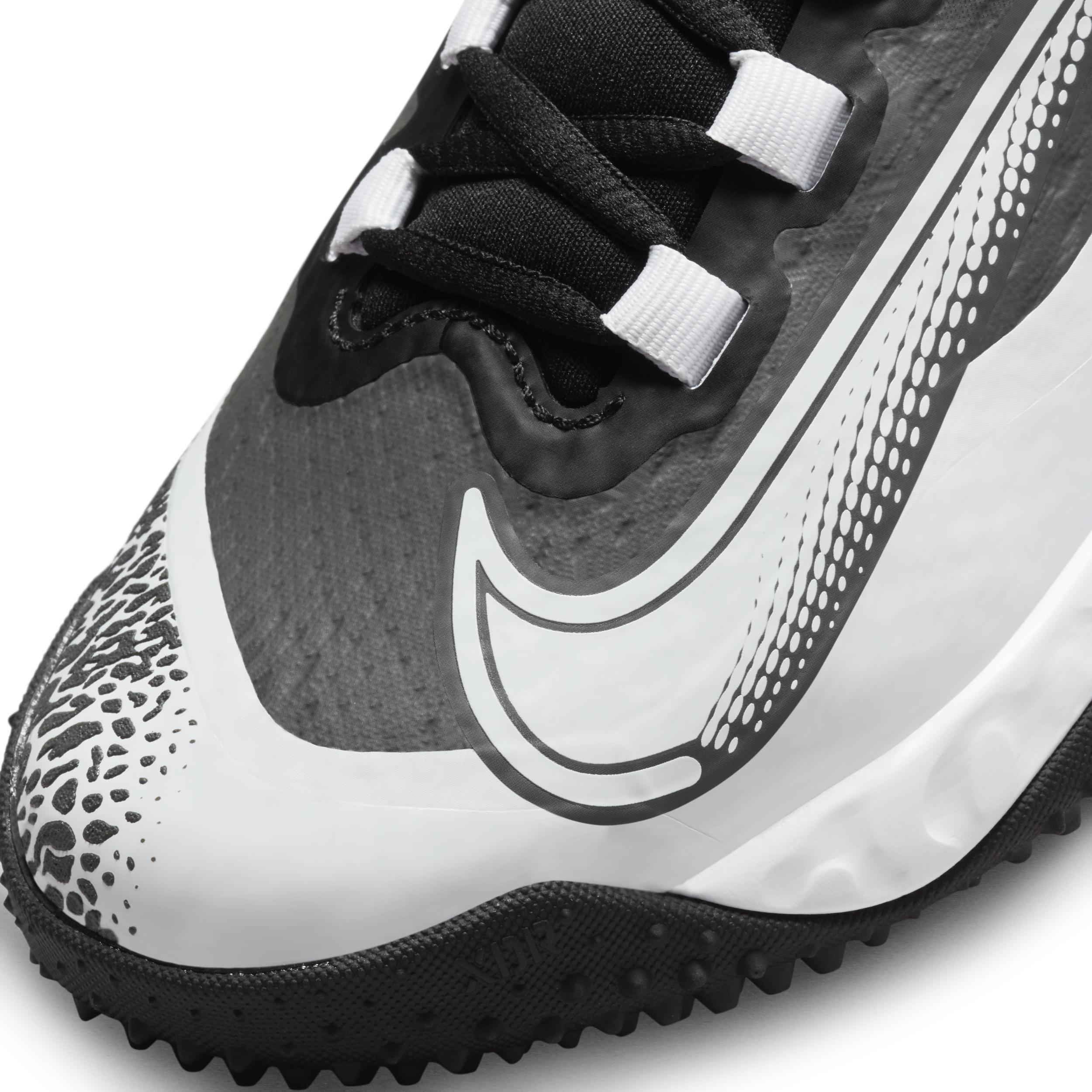 Nike Womens Nike Alpha Huarache Elite 4 TF - Womens Baseball Shoes White/Black/Photon Dust Product Image