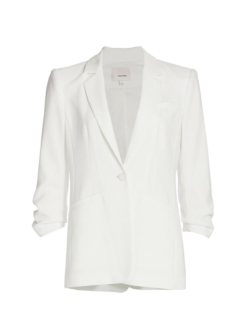 Womens Khloe Crepe Ruched Blazer Product Image