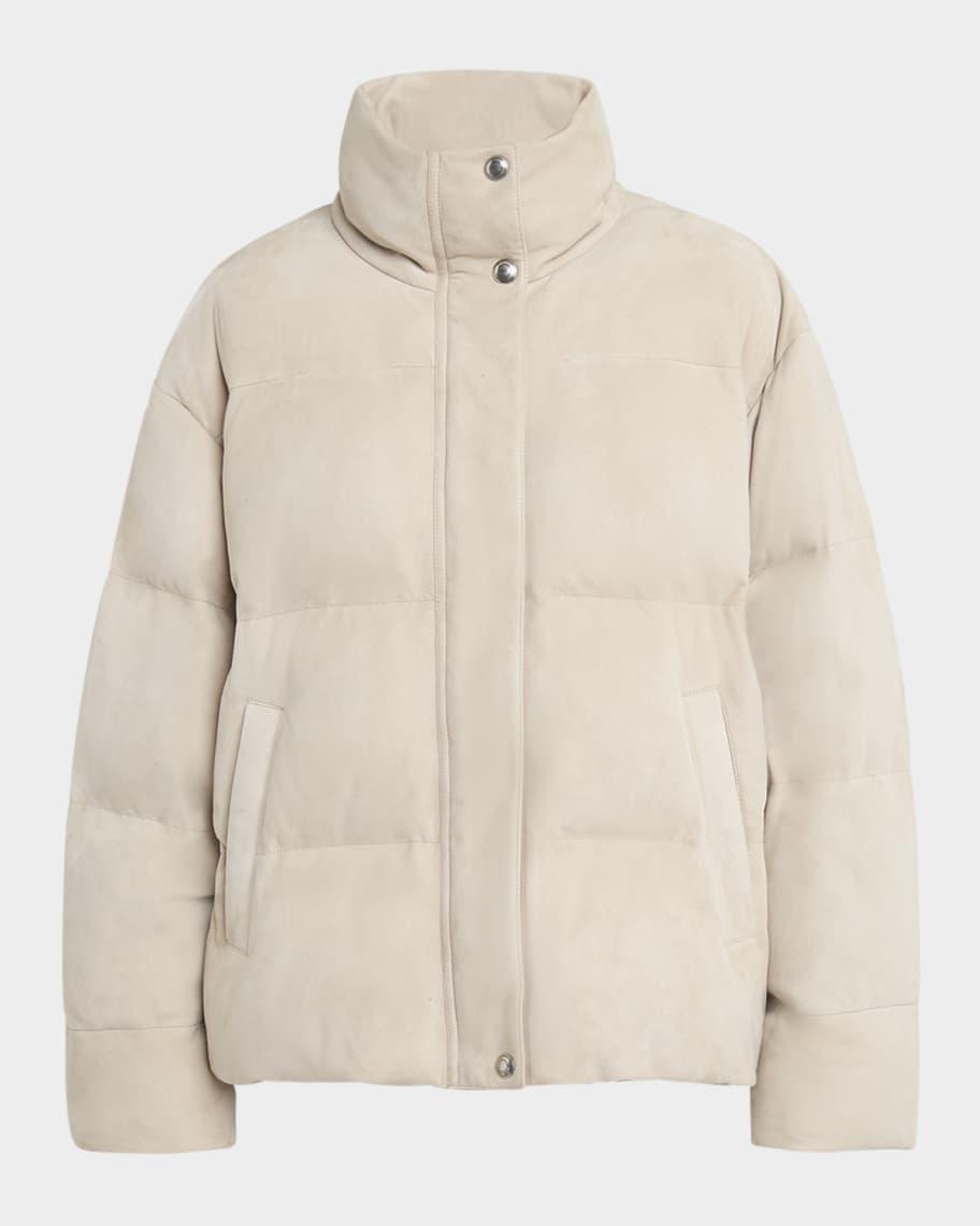 Jools Soft Techno Suede Puffer Jacket product image