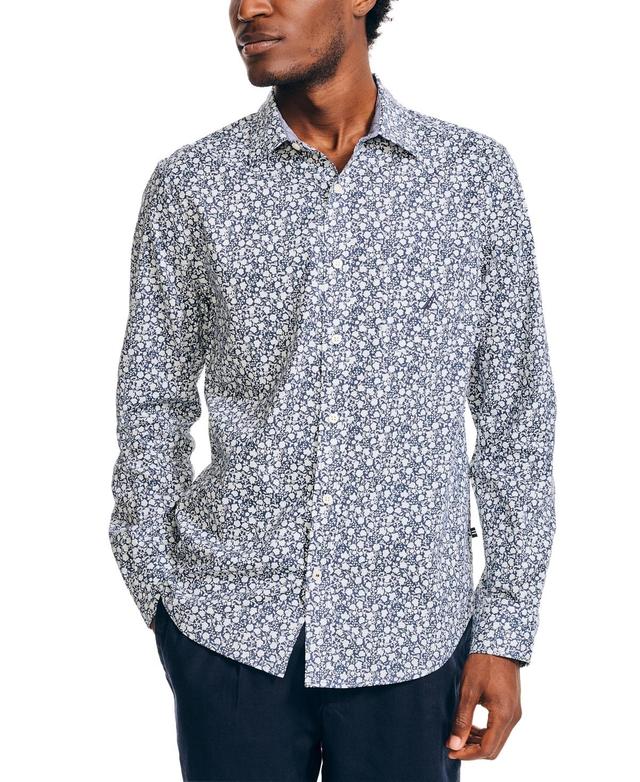 Nautica Mens Classic-Fit Printed Shirt Product Image