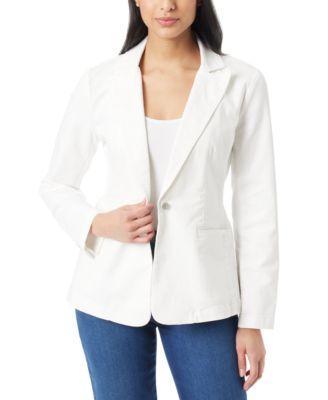 Women's Denim One-Button Blazer Product Image