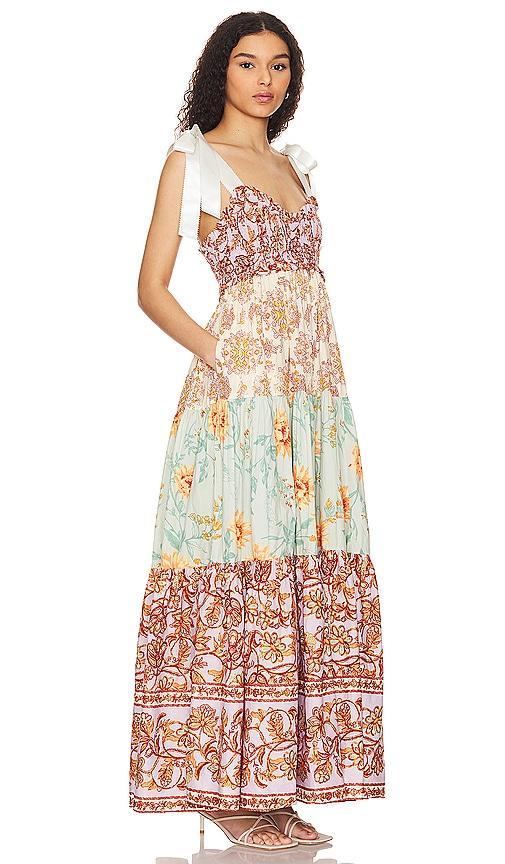 Womens Bluebell Floral Cotton Maxi Dress Product Image