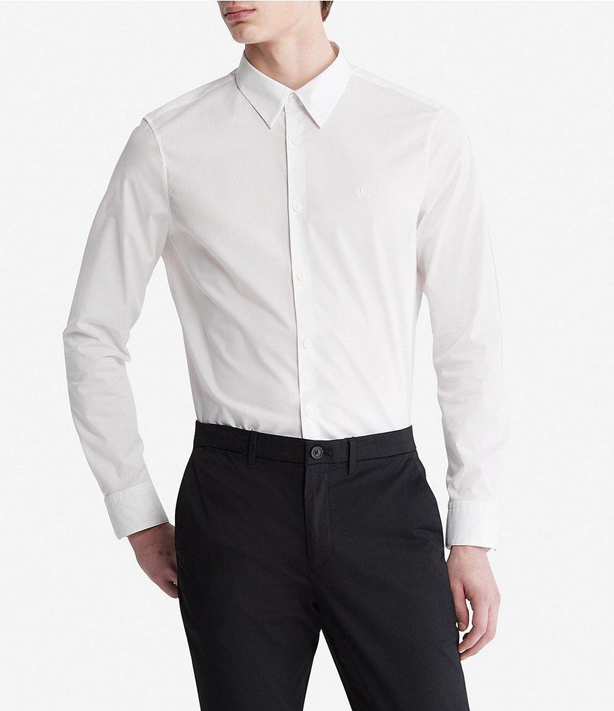 Calvin Klein Long-Sleeve Woven Shirt Product Image