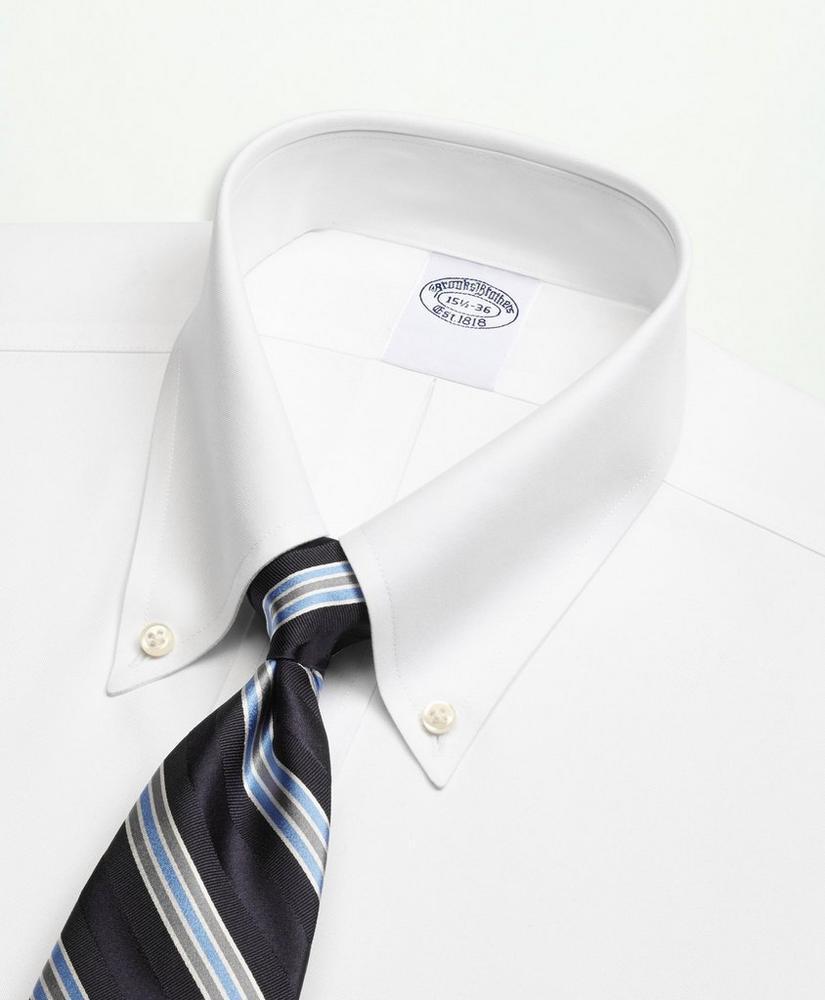 Stretch Supima® Cotton Non-Iron Pinpoint Oxford Button-Down Collar Dress Shirt Product Image