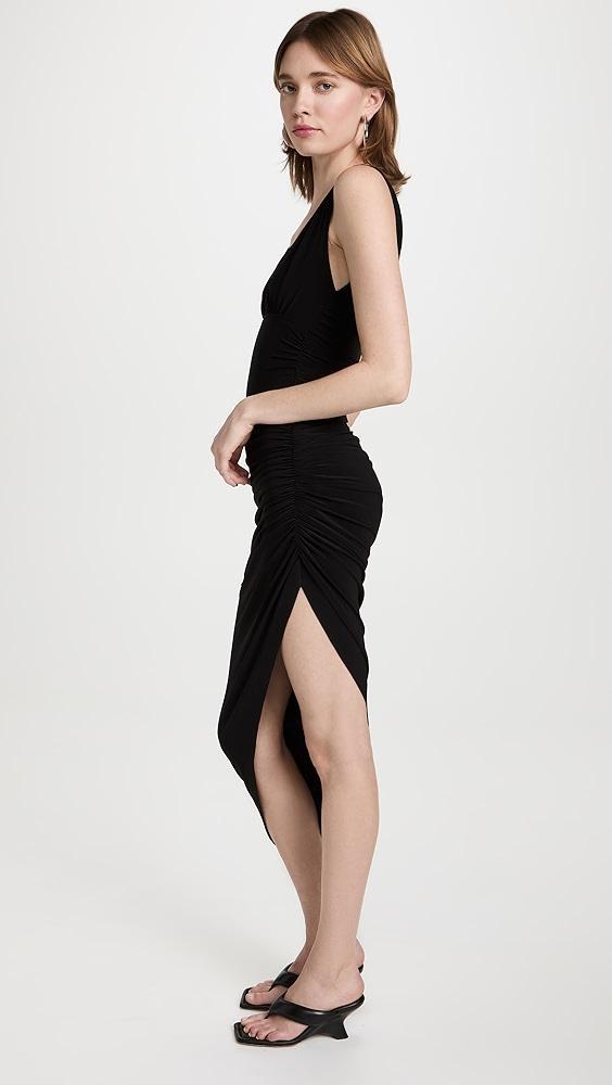 Norma Kamali Tara Side Drape Gown | Shopbop Product Image