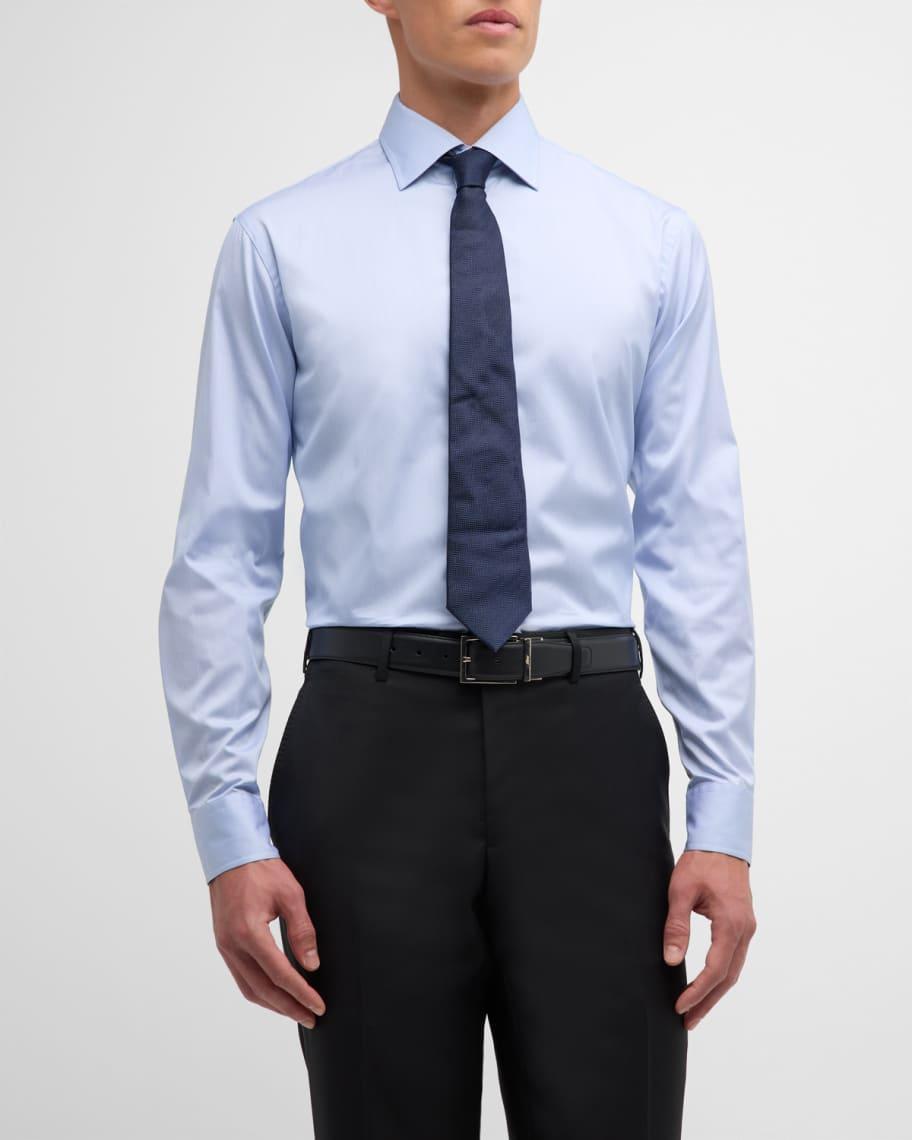 Mens Thin-Stripe Dress Shirt Product Image