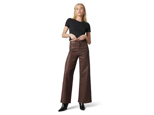 Joe's Jeans Petite The Mia Wide Leg Coated (Espresso) Women's Jeans Product Image