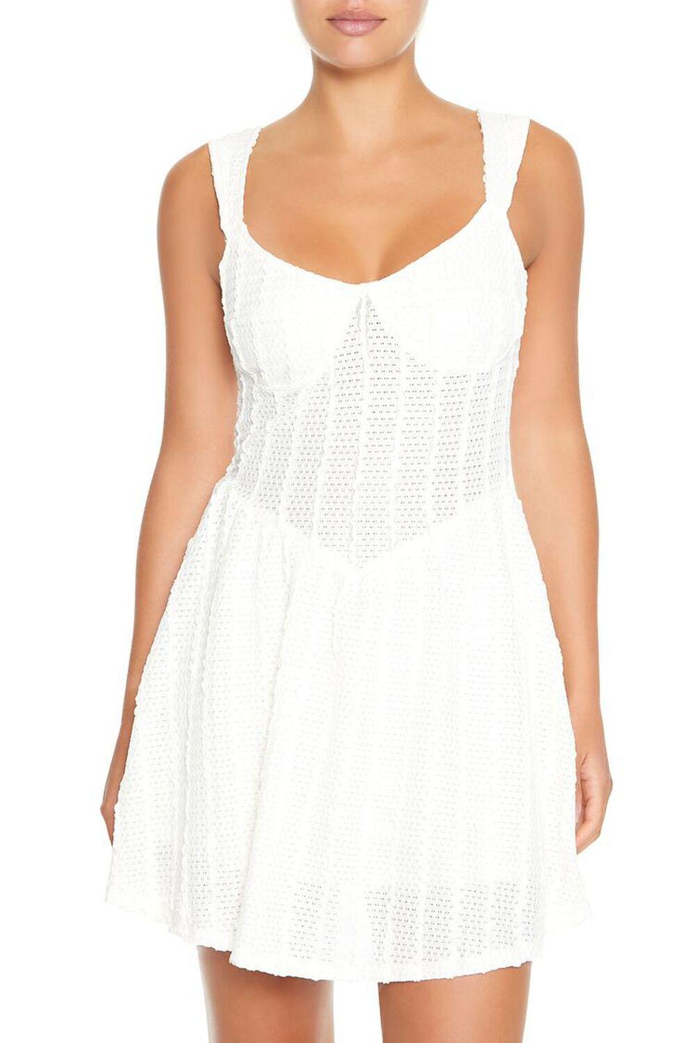 Textured Bustier Mini Dress | Forever 21 Product Image