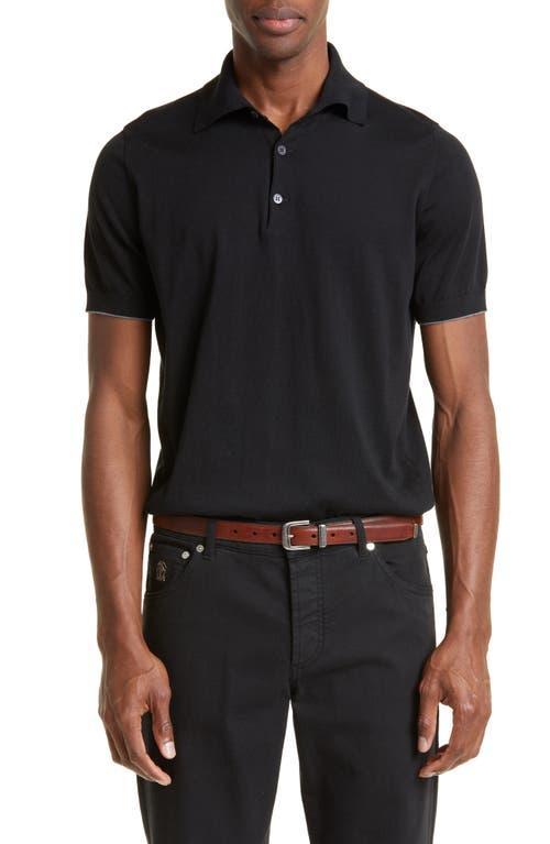 Brunello Cucinelli Short Sleeve Cotton Polo Product Image