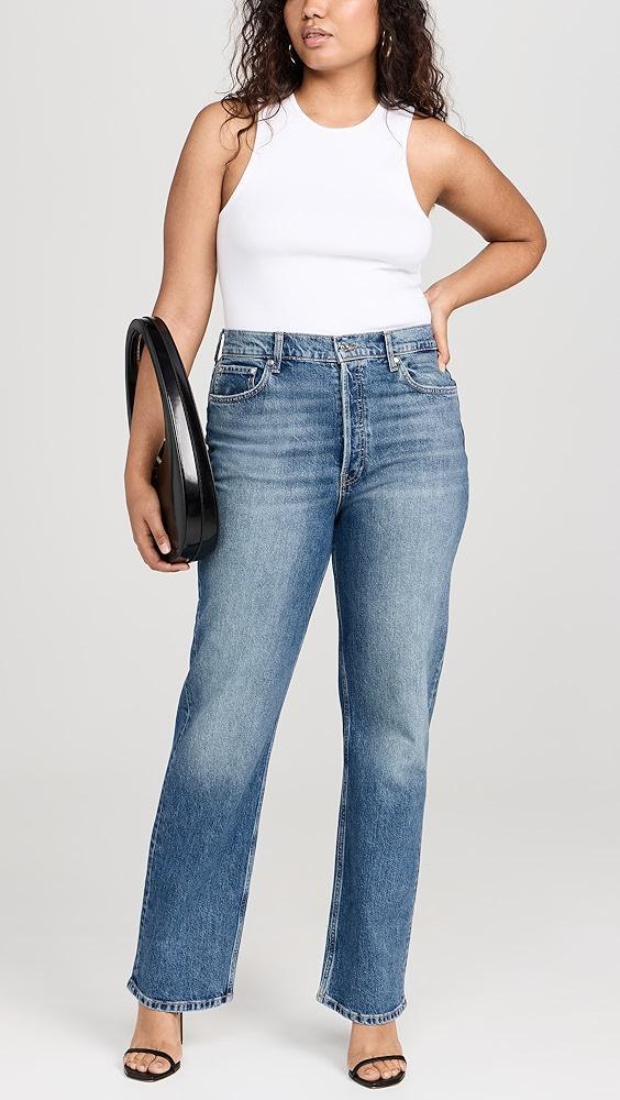 EB Denim High Rise Straight Jeans | Shopbop Product Image