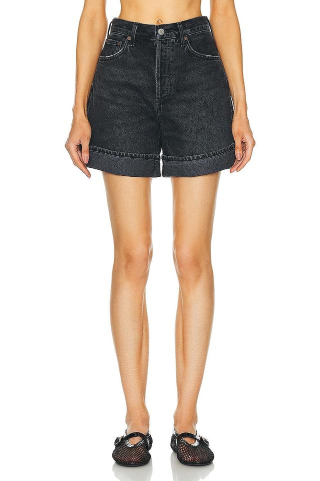 AGOLDE Dame Short in Black Product Image