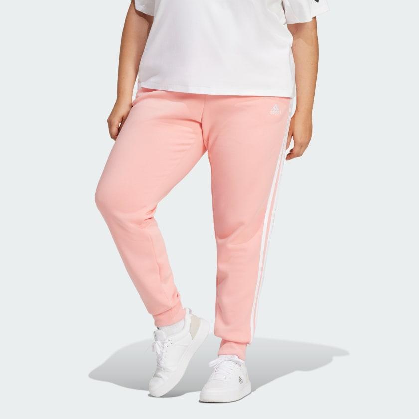 Essentials 3-Stripes Fleece Pants (Plus Size) Product Image