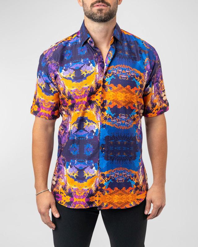 Mens Galileo Earth Lion Sport Shirt Product Image