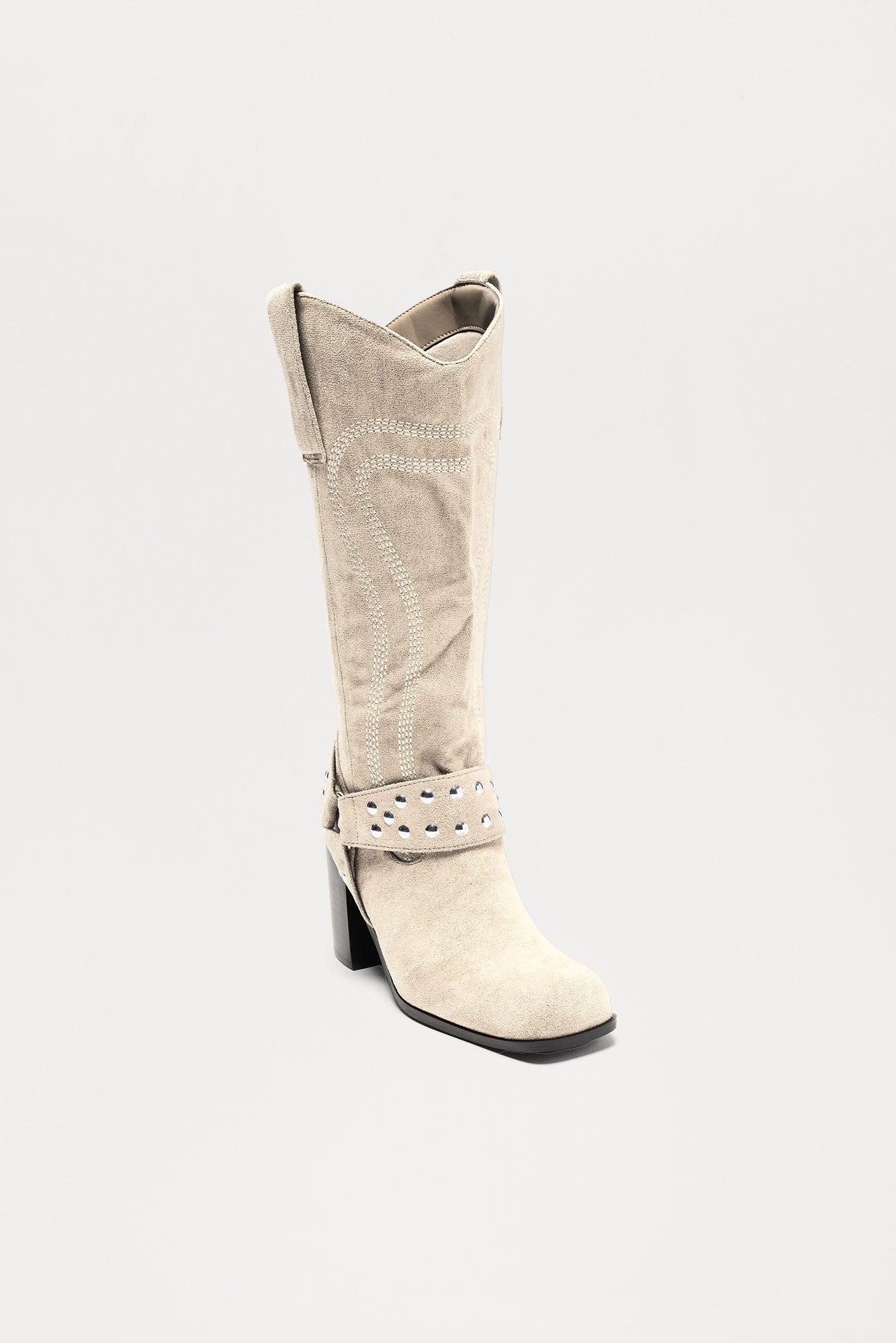 Free Riders Cowboy Boots - Cream Product Image