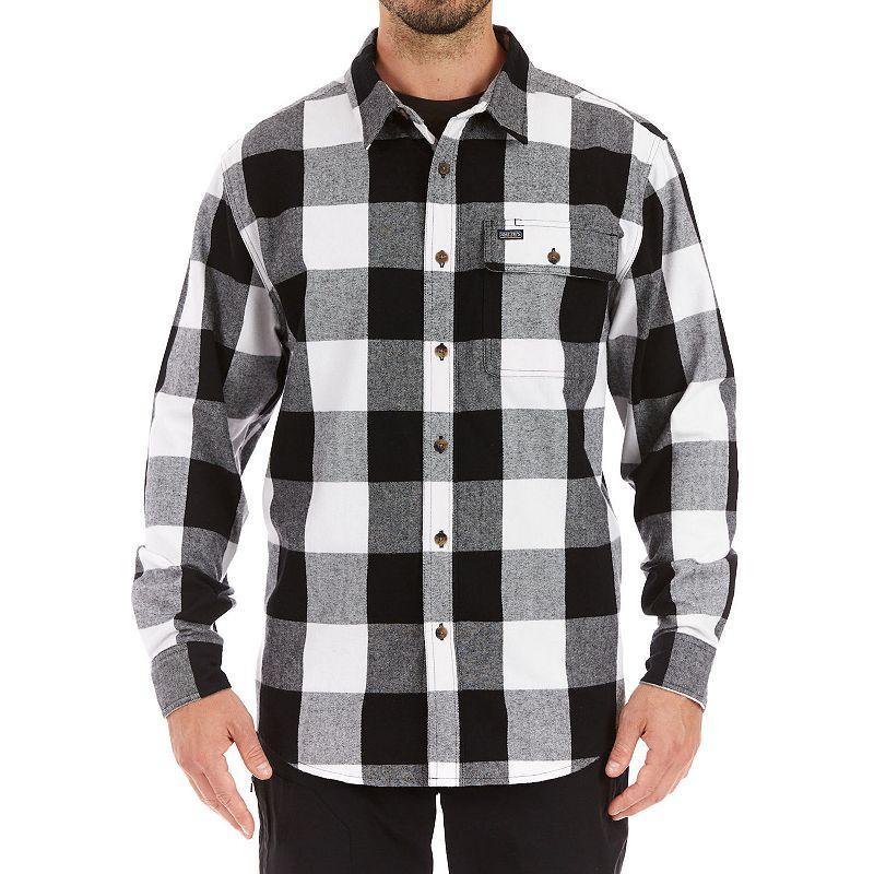 Mens Smiths Workwear Relaxed-Fit Buffalo Plaid Flannel Button-Down Shirt Product Image