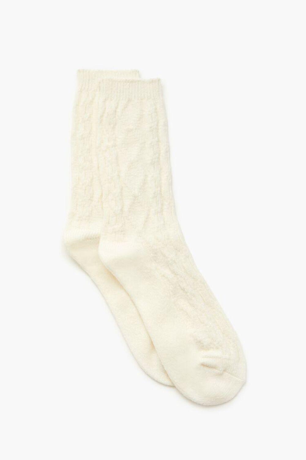 Cable Knit Crew Socks | Forever 21 Product Image