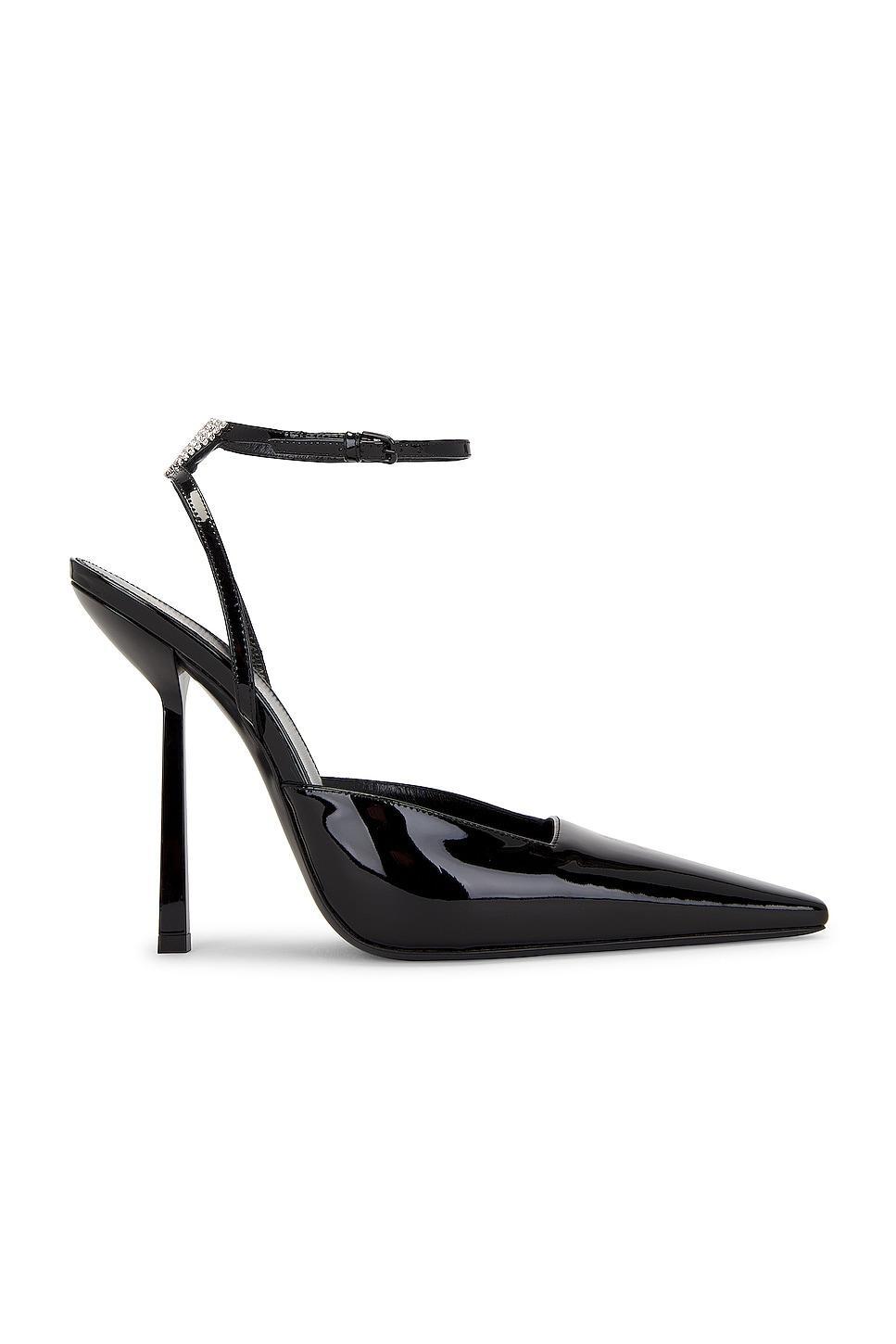 Saint Laurent Anouk Ankle Strap Pump Black. (also in ). Product Image