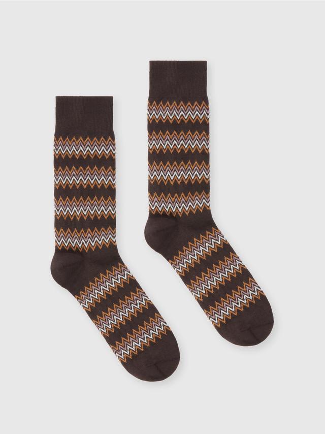 Cotton jacquard blend socks Product Image