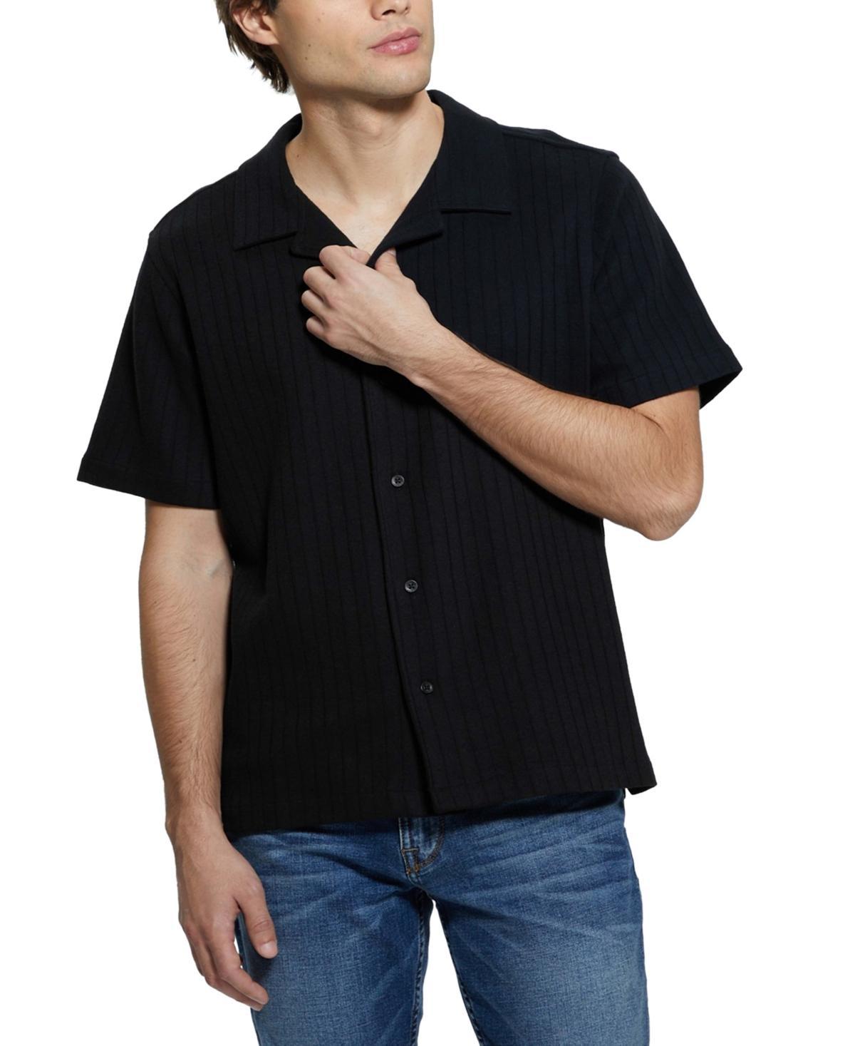 Men's Toledo Ribbed-Knit Short-Sleeve Button-Down Camp Shirt  product image